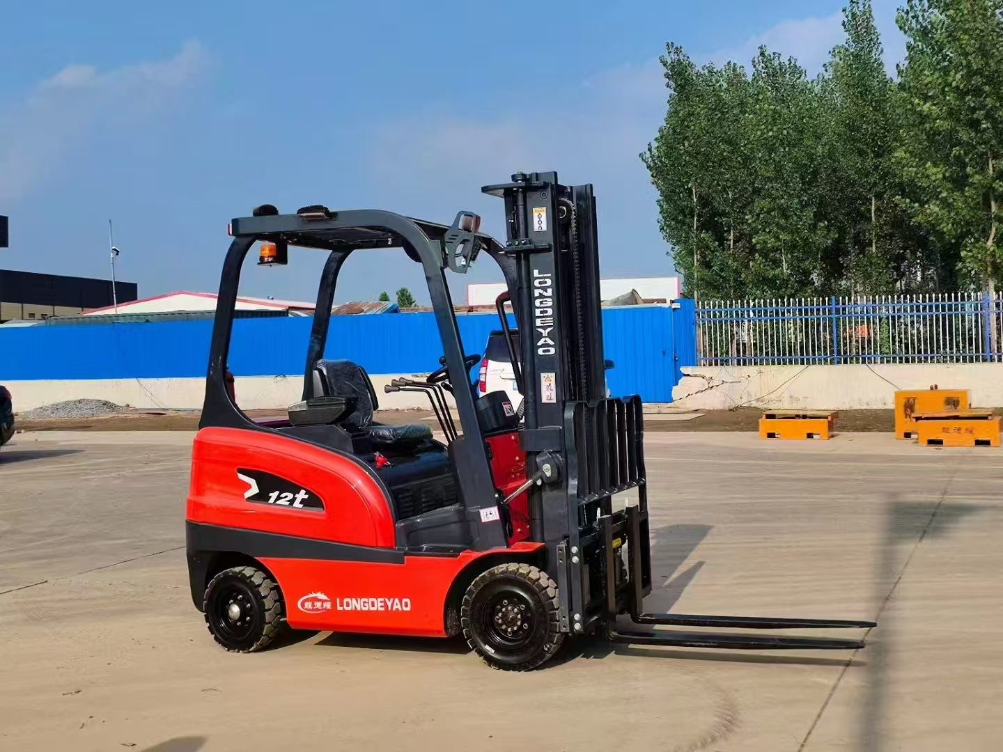 Small and lightweightJinlin Factory Price 1.5t 2 Ton 3 Ton Full AC Motor Long Working Hours Battery Opration Electric Forklift Truck with CE Certification